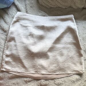 Forever 21 Cream Mini Skirt